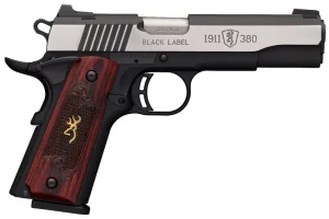 Browning 1911-380 Black Label Medallion Pro Full Size with Night Sights, 380 Auto
