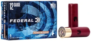 Federal Power-Shok Buckshot, 12 Gauge, 00 Buck Shot, 2-3/4 in, 1290 fps