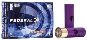 Federal Power-Shok Buckshot, 16 Gauge, 1 Buck Shot, 2-3/4 in, 1225 fps