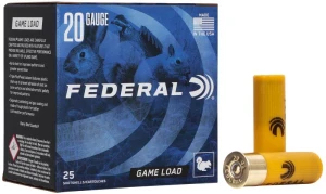 Federal Game Load Upland Hi-Brass, 20 Gauge, 7.5 Shot, 2-3/4 in, 1 oz, 1220 fps
