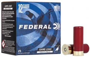 Federal  Game Load Upland Heavy Field, 12 Gauge, 8 Shot, 2-3/4 in, 1 1/8 oz, 1255 fps