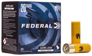 Federal Game Load Upland Heavy Field, 20 Gauge, 7.5 Shot, 2-3/4 in, 1 oz, 1165 fps