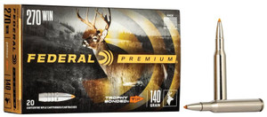 Federal Trophy Bonded Tip, 270 Win, 140 Grain, Trophy Bonded Tip, 2950 fps