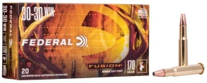 Federal Fusion Rifle, 30-30 Win, 170 Grain, Fusion Soft Point, 2200 fps