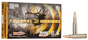 Federal Barnes TSX, 308 Win, 165 Grain, Barnes Triple-Shock X Bullet (TSX), 2650 fps