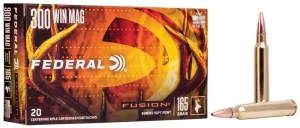 Federal Fusion Rifle, 300 Win Mag, 165 Grain, Fusion Soft Point, 3080 fps