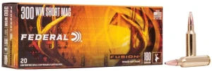 Federal Fusion Rifle, 300 WSM, 180 Grain, Fusion Soft Point, 2950 fps