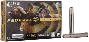 Federal Safari Trophy Bonded Bear Claw, 458 Win Magnum, 500 Grain, Trophy Bonded Bear Claw, 2090 fps