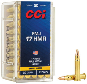 CCI Full Metal Jacket, 17 HMR, 20 Grain, Full Metal Jacket