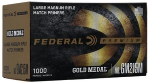 Federal Gold Medal Large Magnum Rifle Match Primers, No. GM215M (1000ct)