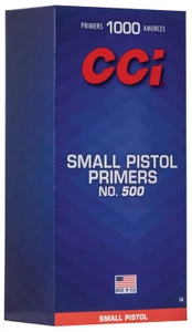 CCI Small Pistol Primer, No. 500 (1000 ct)
