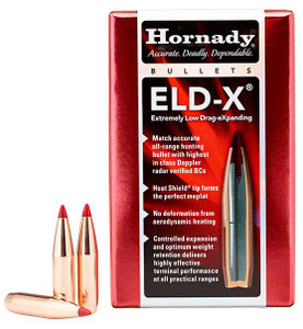 Hornady 22 Cal .224 80 gr ELD‑X Bullet Tips