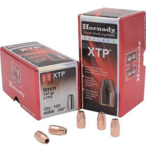 Hornady 9mm .355 147 gr XTP Bullet Tips