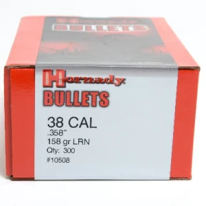 Hornady 38 Cal .358 158 gr LRN Bullet Tips 300 ct.