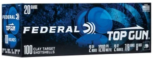 Top Gun, 20 Gauge, 8 Shot, 100ct box