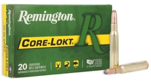 Remington 30-06 Springfield, 180 Grain, Core-Lokt Soft Point, 2700 fps