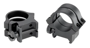 Weaver 1" High Matte Quad Lock Detachable Rings