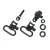 Uncle Mike’s Magnum Swivel Set Quick Detach 115 MC Blued 1″ Loop for Most Pump & Auto Shotguns