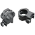 Weaver 1" X-High Four Hole Skeleton Rifle Scope Rings, Matte Black