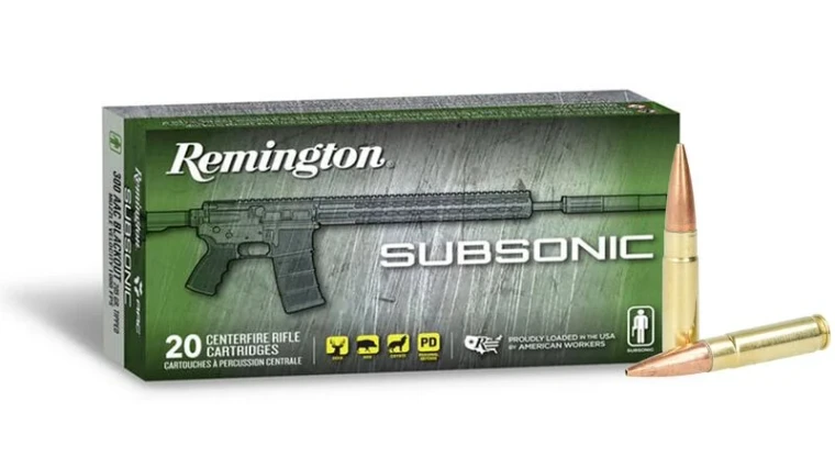 Remington Subsonic Rifle, 300 Blackout, 220 Grain, Open Tip Flat Base, 940 fps