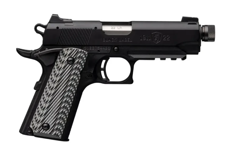 Browning 1911-22 Black Label Compact Suppressor Ready with Rail, 22 LR