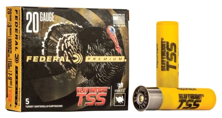 Federal Heavyweight TSS, 20 Gauge, 9 Shot, 2-3/4 in, 1 1/8 oz, 1000 fps