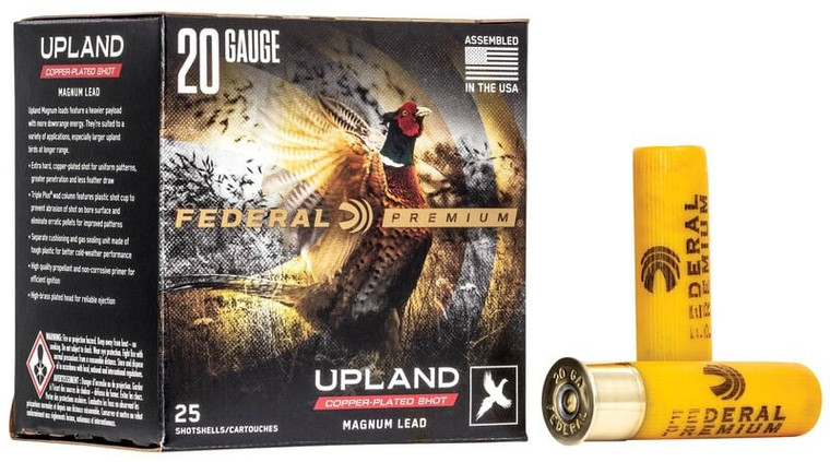 Federal  Upland Magnum, 20 Gauge, 6 Shot, 3 in, 1 1/4 oz, 1300 fps