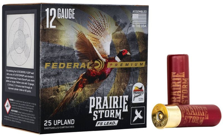 Federal  Prairie Storm FS Lead, 12 Gauge, 5 Shot, 3 in, 1 5/8 oz, 1350 fps