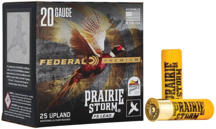 Federal Prairie Storm FS Lead, 20 Gauge, 6 Shot, 2-3/4 in, 1 oz, 1350 fps
