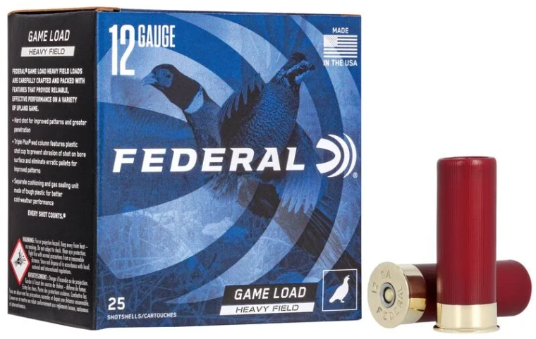 Federal Game Load Upland Heavy Field, 12 Gauge, 4 Shot, 2-3/4 in, 1 1/8 oz, 1255 fps