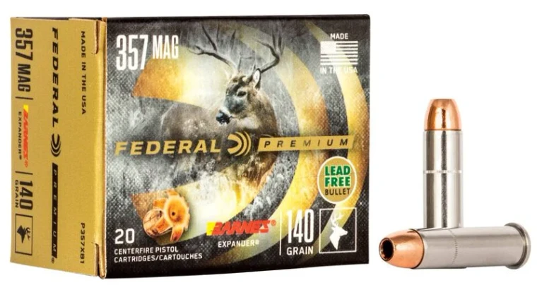 Federal Barnes Expander Handgun, 357 Magnum, 140 Grain, Barnes Expander, 1400 fps