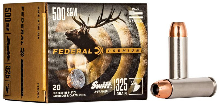 Federal Swift A-Frame, 500 S&W, 325 Grain