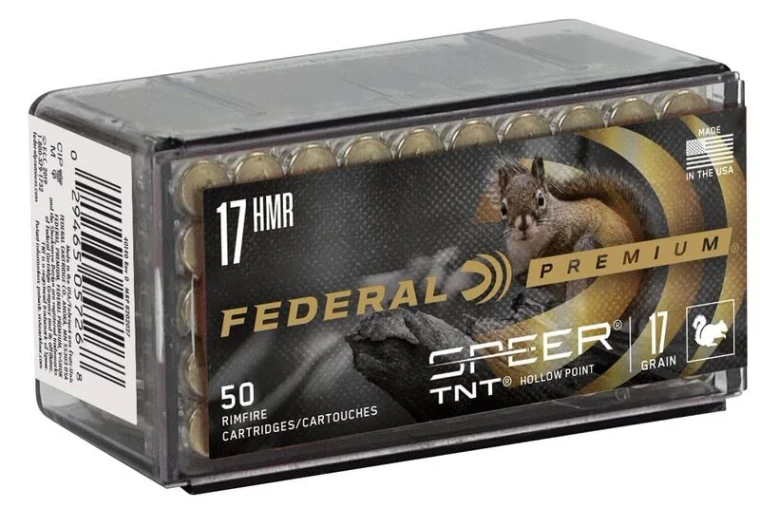 Federal Varmint & Predator Speer TNT, 17 HMR, 17 Grain, Speer TNT Jacketed Hollow Point