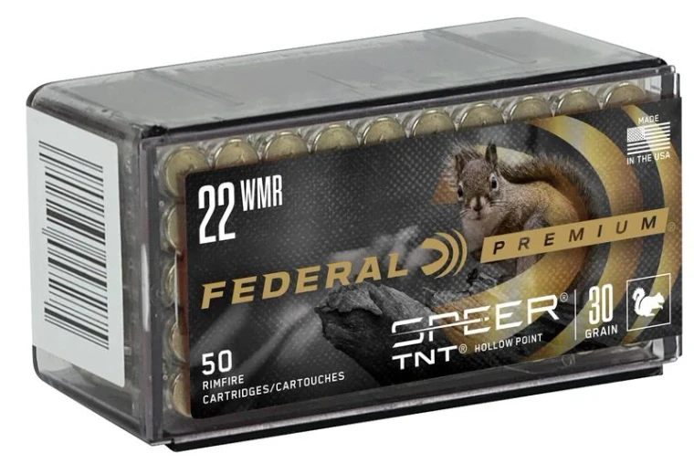 Federal Varmint & Predator Speer TNT, 22 WMR, 30 Grain, Speer TNT Jacketed Hollow Point