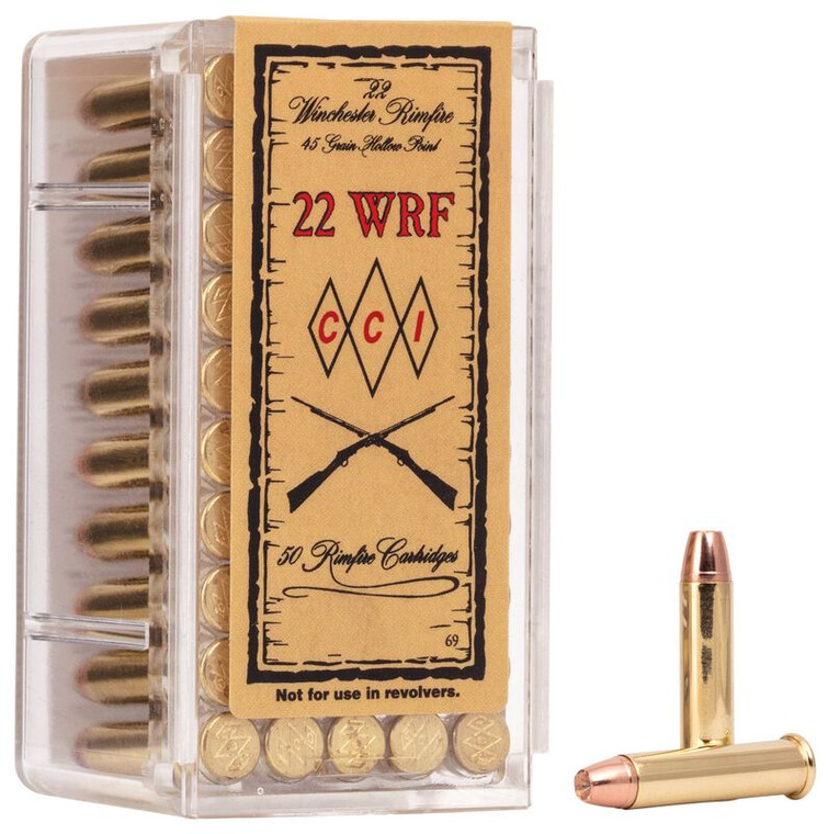 CCI Winchester Rimfire, 22 WRF, 45 Grain, Jacketed Hollow Point