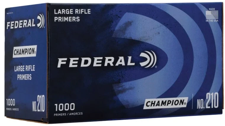 Federal Champion Large Rifle Primers, No. 210 (1000 ct)