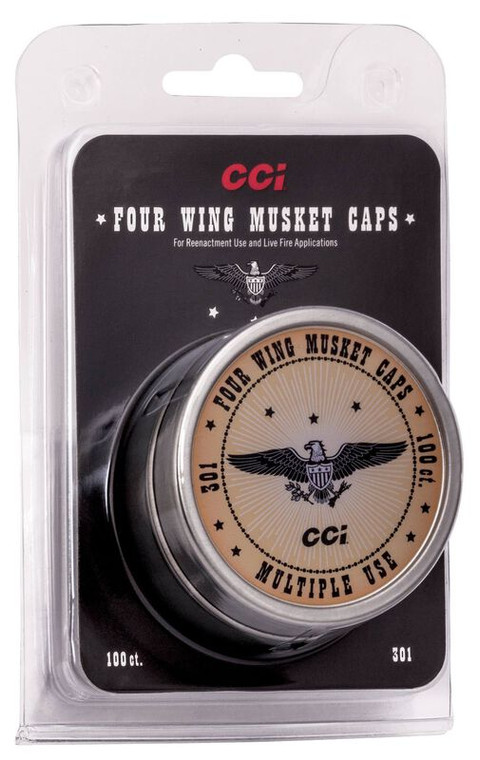 CCI Four-Wing Musket Caps (100 ct)