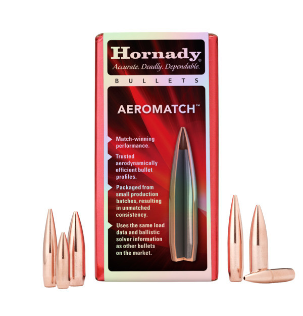 Hornady 22 Cal .224 69 gr HPBT AEROMATCH Bullet Tips