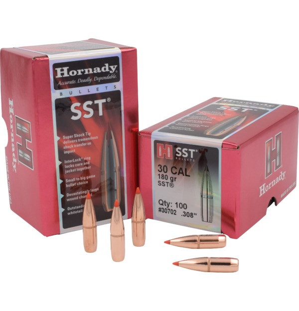 Hornady 30 Cal .308 180 gr SST Bullet Tips