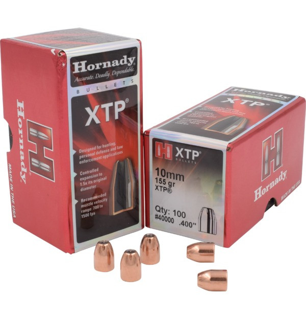Hornady 10mm .400 155 gr XTP Bullet Tips