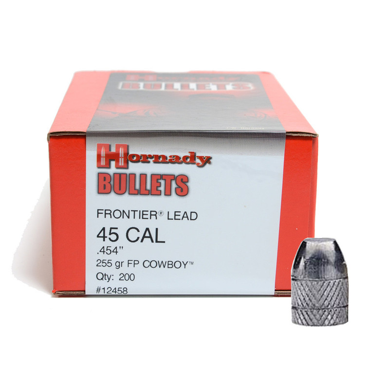 Hornady 45 Cal .454 255 gr FP Cowboy Bullet Tips