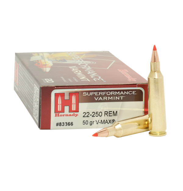 Hornady 22‑250 Rem 50 gr V‑MAX® Superformance
