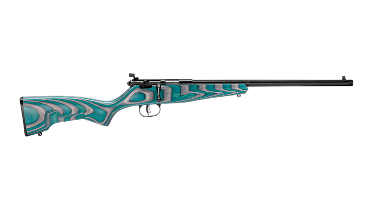 Savage Arms Rascal Minimalist 22LR, Teal/Gray Laminate