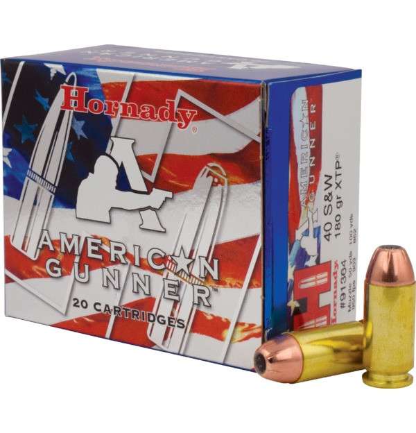 Hornady 40 S&W 180 gr XTP American Gunner