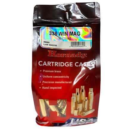 Hornady 338 Winchester Mag Unprimed Rifle Cases