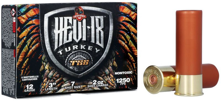Hevi-Shot HEVI-18, 12 Gauge, 7 Shot, 3 in, 2 oz, 1250 fps