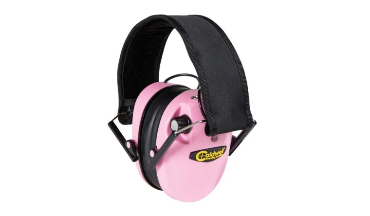 Caldwell E-Max Low Profile Electronic Hearing Protection- Pink