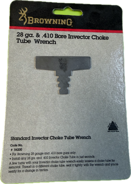 Browning 28/410 Gauge Standard Invector Choke Tube Flat Wrench *Discontinued Item*