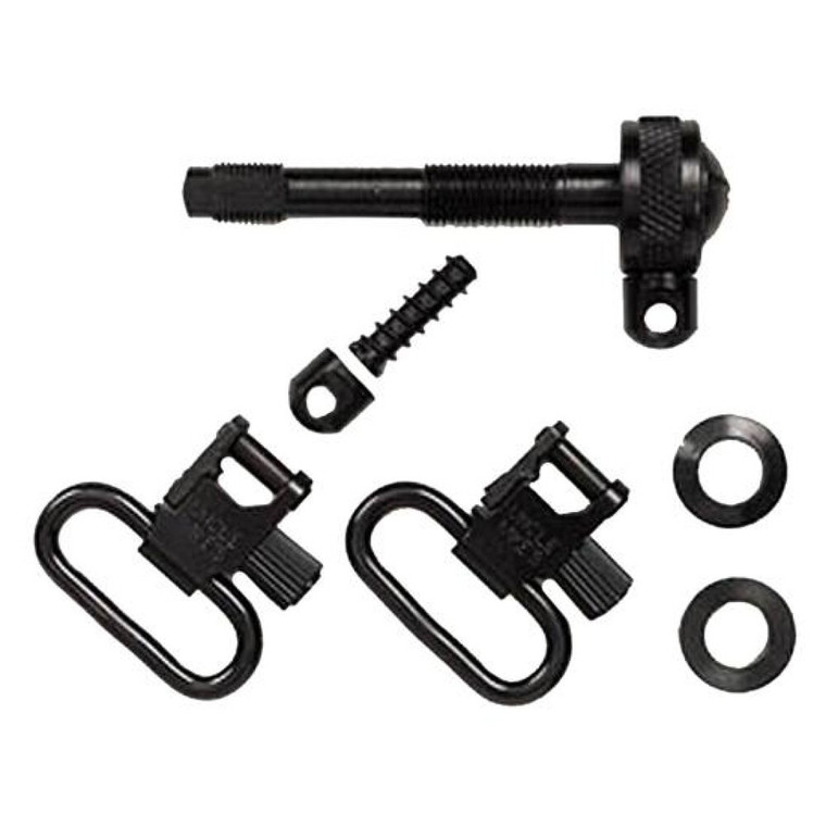 Uncle Mike's Quick Detach Sling Swivel Set Remington 742 ADL 1" Swivel Steel Blued