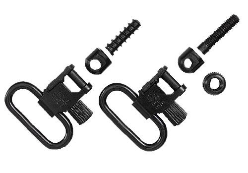 Uncle Mike's Magnum Band Swivel Set Black 1" Quick Detach Shotgun Over/Under Winchester 101/201 12 Gauge Steel